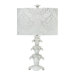 Cyro Table Lamp in White Gloss