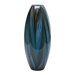 Peacock Feather Vase in Multi-Colored Blue