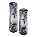 Large Glam Vase in Black and Frosted