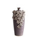 Small Daisy Vase in Black Gloss Glaze
