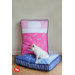Utopian Tuck Me In Rectangular Dog Bed in Blue Violet / Powder Blue