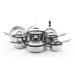Gourmet Stainless Steel 12-Piece Cookware Set