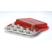 Gourmet Bakeware 12 Cup Covered Muffin Pan with Silicone Grips