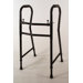 Narrow Double Button Folding Walker in Black