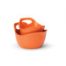 Stoneware 2 Piece Mixing Bowl Set in Orange
