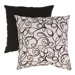 Flocked Scroll Floor Pillow