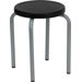 Stackable Stool with  Seat and Silver Powder Coated Frame