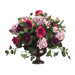 18" Rose, Hydrangea and Aster Floral Arrangement with Urn