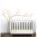 Monochromatic Leaning Tree Wall Decal