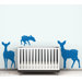Fauna Deer Family Silhoutte Wall Decal