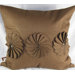 Felt Pinwheels Pillow in Brown