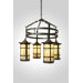 San Carlos 4 Light Pasadena Chandelier