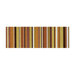 Aquarelle 4" x 12" Ceramic Wall Tile in Red Listel Stripes