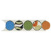 Aquarelle 4" x 18" Ceramic Wall Tile in Fandango Listel Mosaic