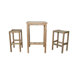Avalon 3 Piece Bar Height Dining Set