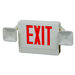 Combo LED and Exit / Emergency Light in Red LED and White Housing
