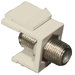 F CATV Modular Insert in Light Almond