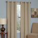 Microfiber Grommet Blackout Window Panel in Beige