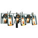 Silhouette Three Light Wall Sconce in Chrome