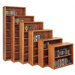 Contemporary 36" H Three Shelf Bookcase