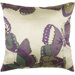T-3789 18" Decorative Pillow in Cream / Violet