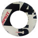 Number Distressed Round Mirror