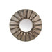 Distressed Round Iron Mirror