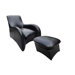 Cahill Leather Chair with Ottoman