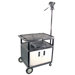 36" High Production Center with Cabinet