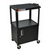 H Wilson Adjustable Height Cabinet AV Cart