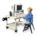 Workstation with Leg Room Cut-Out