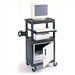 Stand-Up Laptop/Overhead Workstation with Locking Steel Cabinet