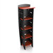 Select Kids Series 59" Tall Bookcase in Red / Black