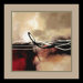 Symphony in Red and Khaki II by Laurie Maitland, Framed Print Art - 15.41" x 15.41"