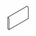 Costa Rei 2" x 6" Surface Bullnose in Oro Miele