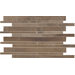 Costa Rei 12" x 20" Glazed Interlocking Decorative Accent Tile in Terra Marrone