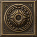 Renaissance 2" x 2" Pompei Insert Tile in Antique Bronze