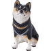 Mid Size Shiba Inu Sculpture in Tri