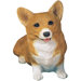Original Size Pembroke Welsh Corgi Sculpture in Red