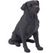 Small Size Labrador Retriever Sculpture in Black
