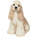 Small Size Sitting Cocker Spaniel Sculpture in Buff