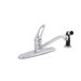 Bayview One Handle Centerset Kitchen Faucet with Deck Mount Spray