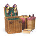 Vino Wine & Cheese Picnic Basket in Pine Green
