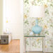 Willow Cottage Rose Trail Wallpaper in White