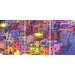 Euro Colorful Town Panoramic Wall Decal