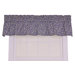 Tremblay / Tyvek Small Scale Scroll Tailored Valance Window Curtain in Blue