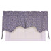 Tremblay / Tyvek Small Scale Scroll Empress 2-Piece Lined Swag Curtain Set in Blue