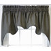 Tremblay / Tyvek Small Scale Diamond Empress Lined Swag Curtain Set in Black