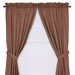 Regatta Small Textured Check Tailored Panel Curtains with Tiebacks