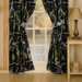 Camo Rod Pocket Drapes in Black